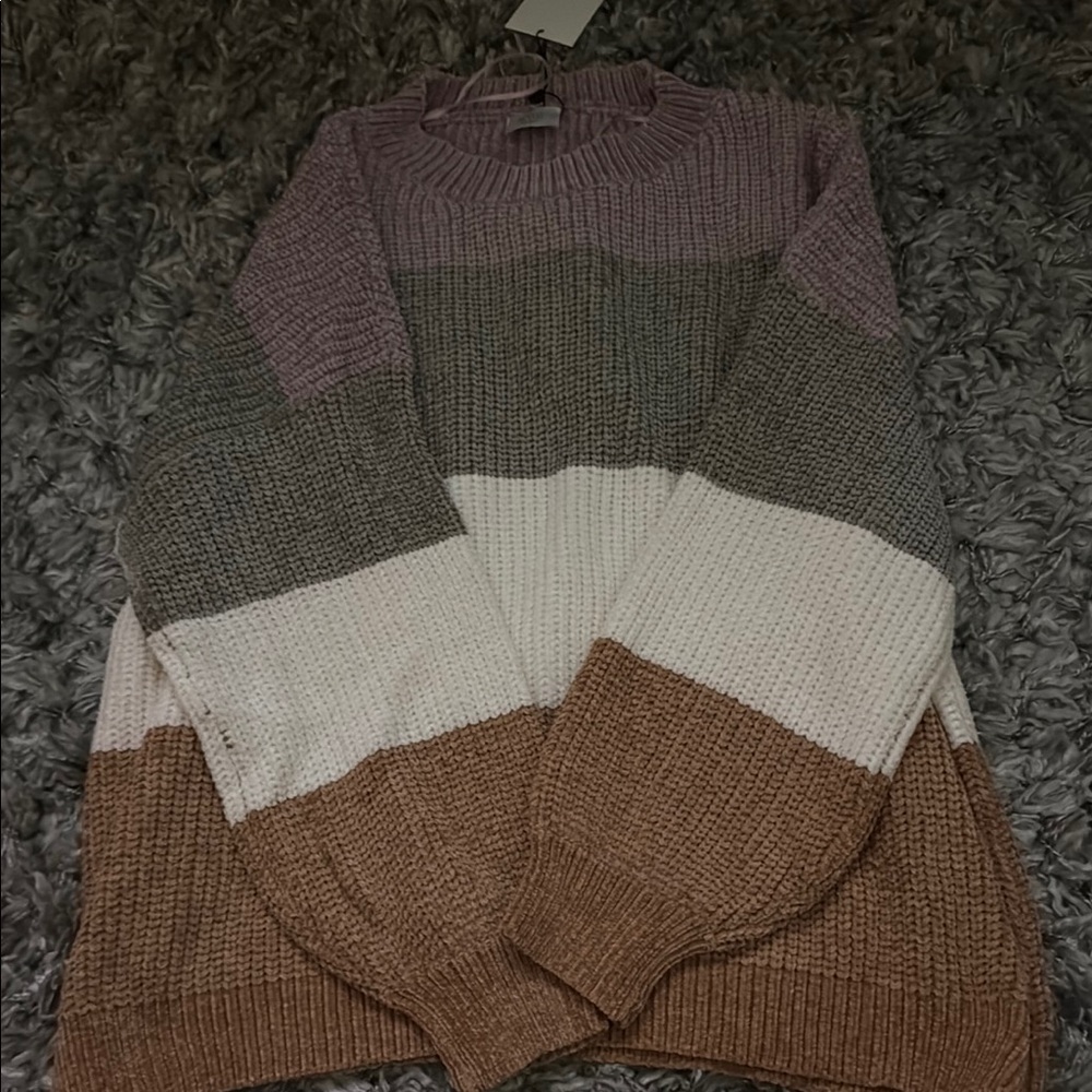 Colorblock Knit Sweater